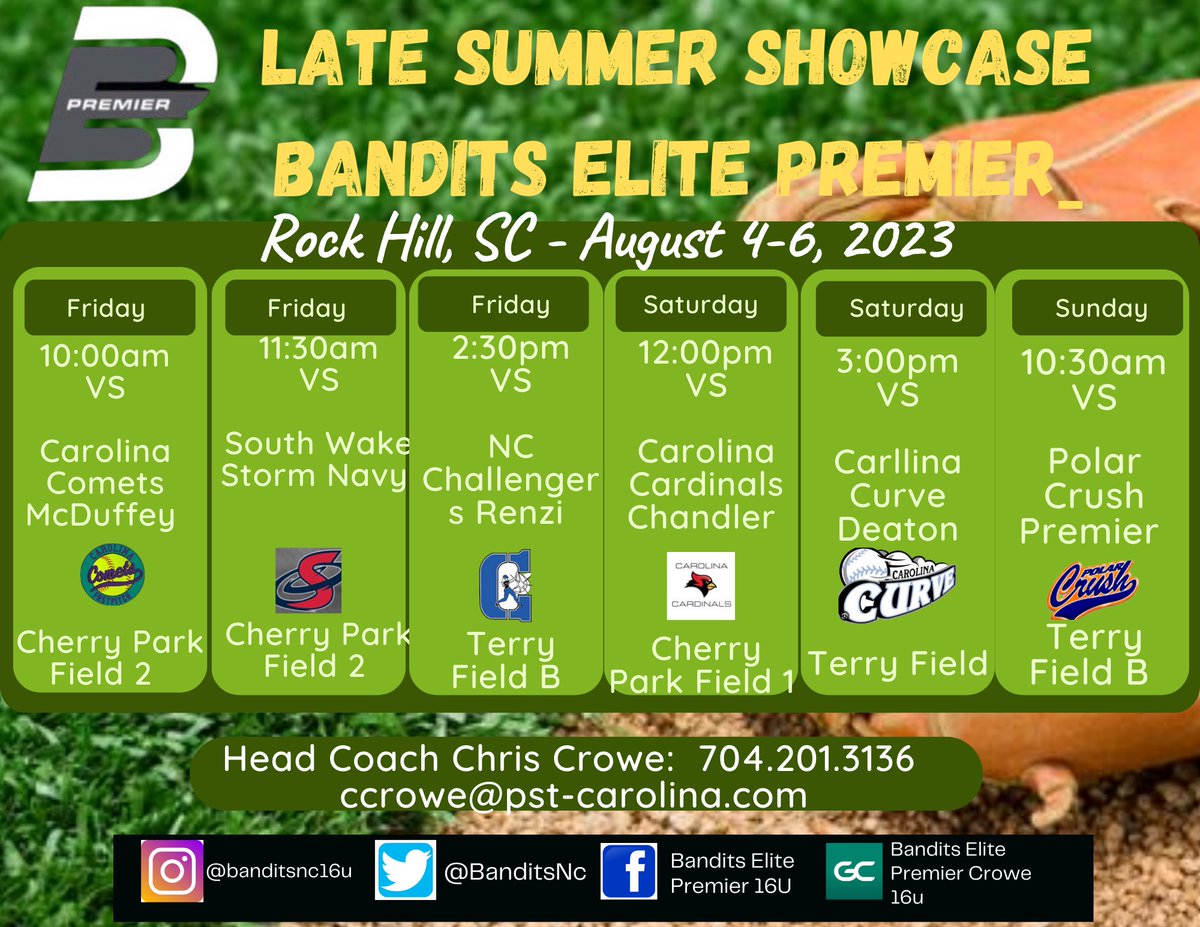 Bandits Elite Premier Crowe (@banditsnc) on Twitter photo The last one for the Summer as a team and even more bitter sweet last ride for our <a href="/alexgray2023/">Alexandria Gray</a> as she will head off to college following this tournament. Coaches, come check us out. There's a lot of talent still up for grabs with this group. #BEP #SummersGone The last one for the Summer as a team and even more bitter sweet last ride for our <a href="/alexgray2023/">Alexandria Gray</a> as she will head off to college following this tournament. Coaches, come check us out. There's a lot of talent still up for grabs with this group. #BEP #SummersGone