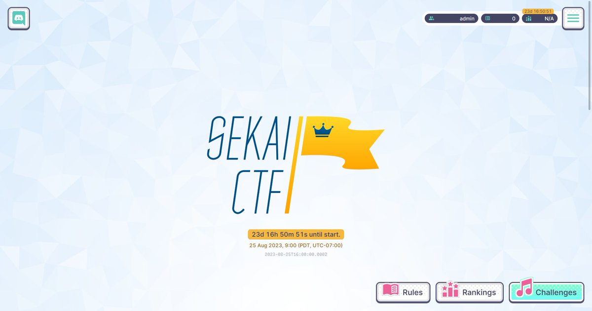 Project Sekai CTF tweet media