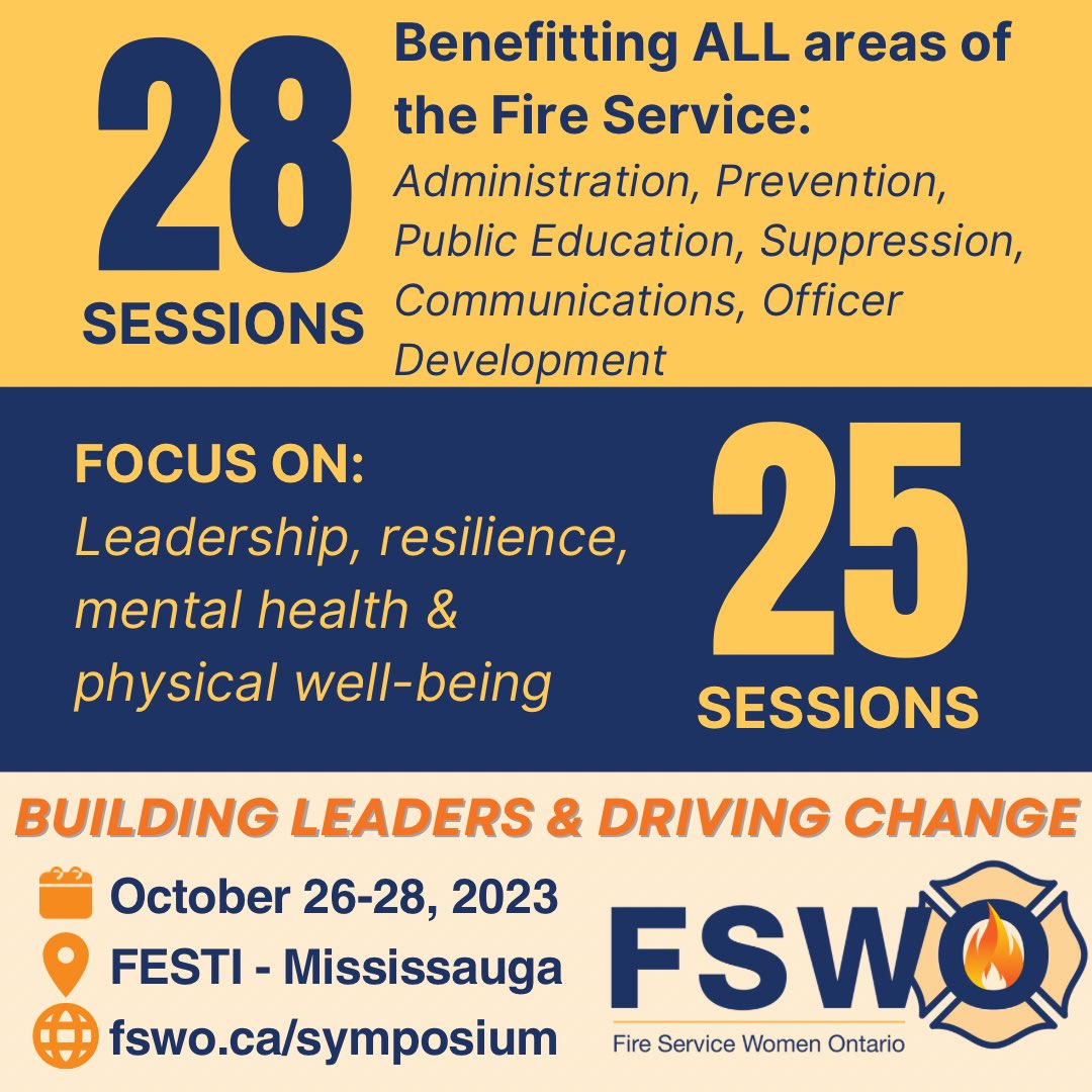 FSWOntario's tweet photo. There is something for everyone at FSWO. If you are interested in Building Leaders &amp; Driving Change, you belong here. Registration coming soon. 

#FireServiceWomen #BuildingLeaders #DrivingChange https://t.co/e3FU8Ddr00