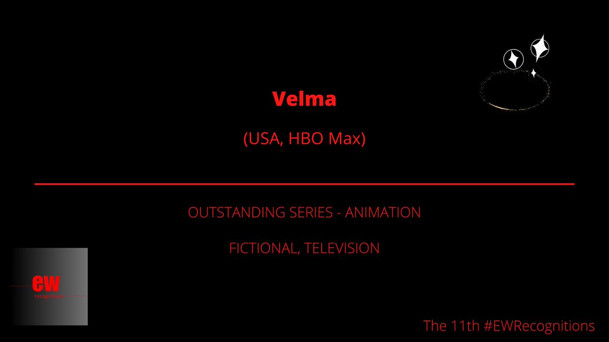 #EWRecognitions (2023) >>> - #WINNER #TV #Fictional #Animation: Velma #Velma ( @velmatheseries ), USA, HBO Max.