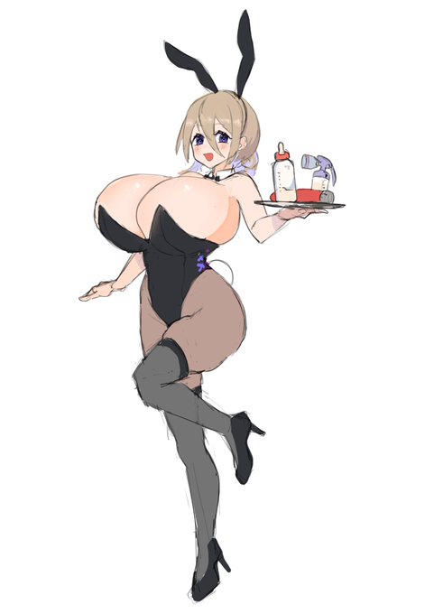 バニーの日落書き そのうちちゃんと描きたい 