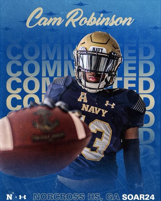 I’m announcing my commitment to continue my education and play football at United States Naval Academy. This didn’t happen overnight. My next steps have taken years. Thanks to all family, friends, coaches, and teachers that have supported me. Appreciate you all more than you know