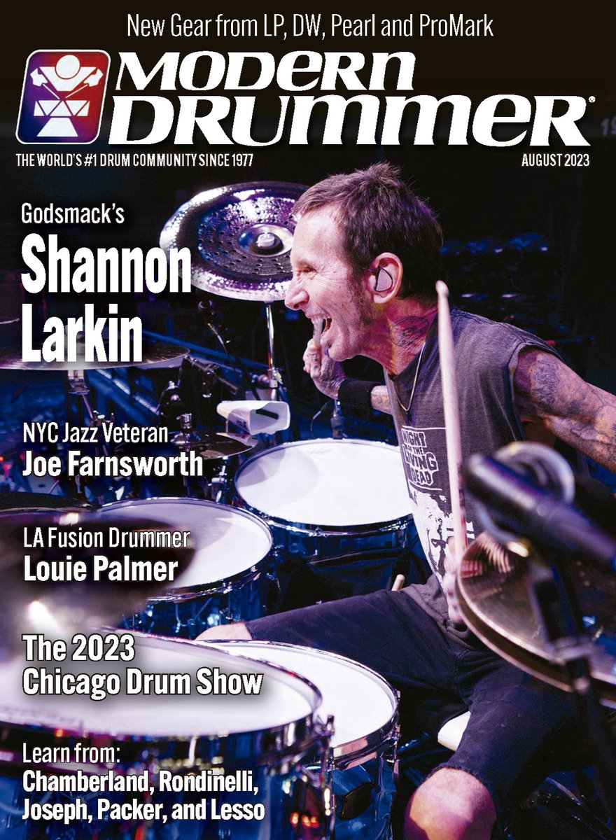 tocaperc's tweet photo. Congratulations to Toca artist Shannon Larkin who is on the cover of Modern Drummer magazine this month. More cowbell!
#tocapercussion #moderndrummermagazine #godsmack #somosfamilia #justplay #drumsforeveryone https://t.co/KIuht5lVLI