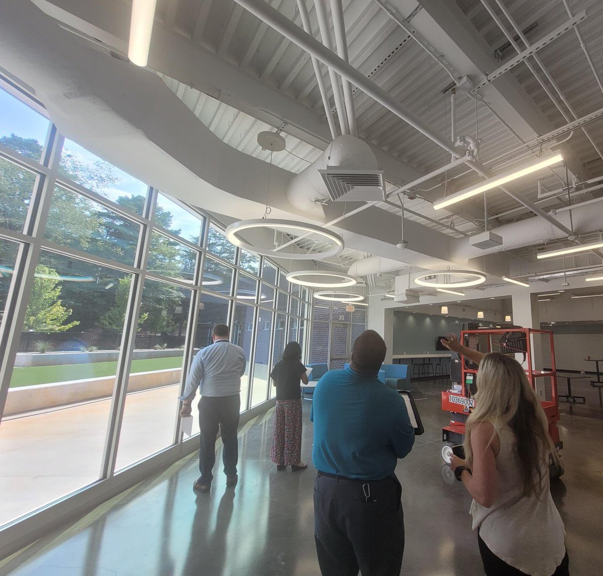 This team! 👇 What an incredible morning for the <a href="/cte_innovation/">CTE Innovation Center at Roper Mt.</a> faculty/staff! Sharing the vision/why, modeling classroom strategies, team building, walk-out songs, scavenger hunts, and expectations for us all! Grateful for my admin <a href="/themichaelstone/">Michael Stone</a> and his support/leadership!