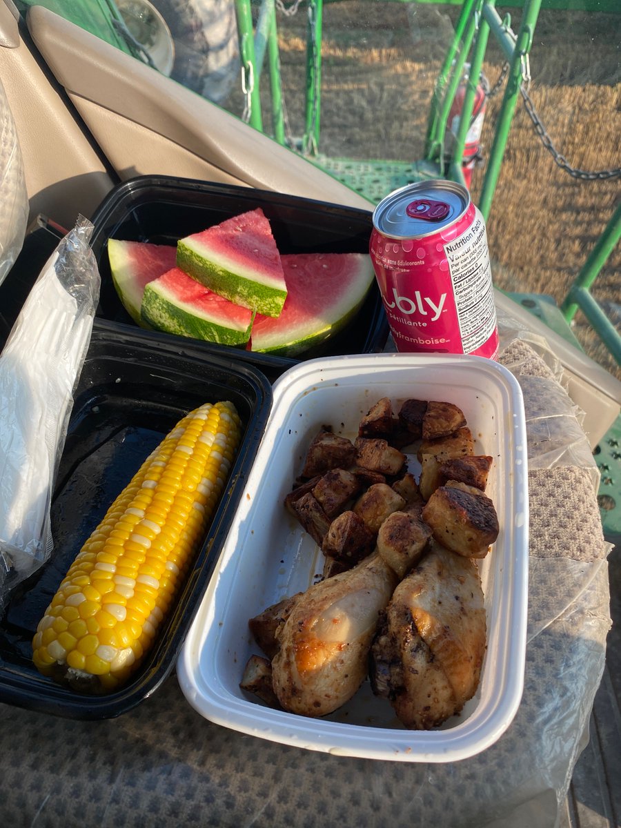 The only time mom feels sorry for me a brings me dinner #harvesttime #wheat
