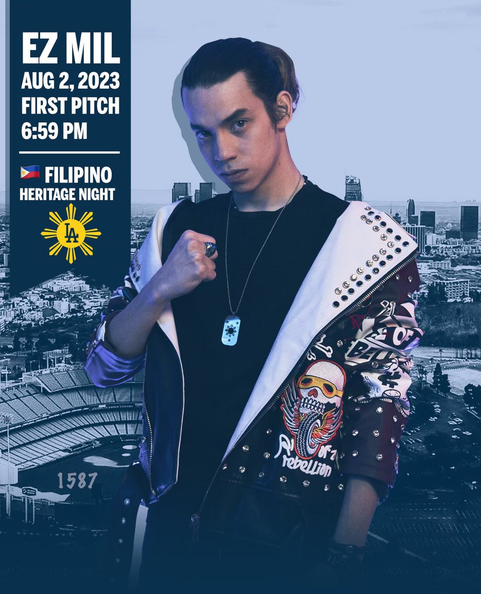 EzMil27's tweet photo. Ceremonial First Pitch at Los Angeles Dodgers tomorrow! 8/2 6:59PM #FilipinoHeritageNight

https://t.co/tTFfT6Kbbz https://t.co/LPxK6VGVdG