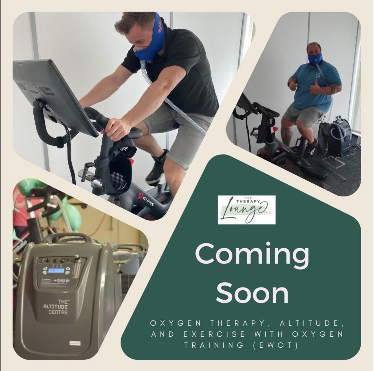 🌬️ We're taking wellness to new levels with our latest additions – Oxygen Therapy, EWOT (Exercise With Oxygen Therapy), and Altitude Training! 🏔️

#OxygenTherapy #EWOT #AltitudeTraining #HealthAndWellness #Recovery #PerformanceBoost