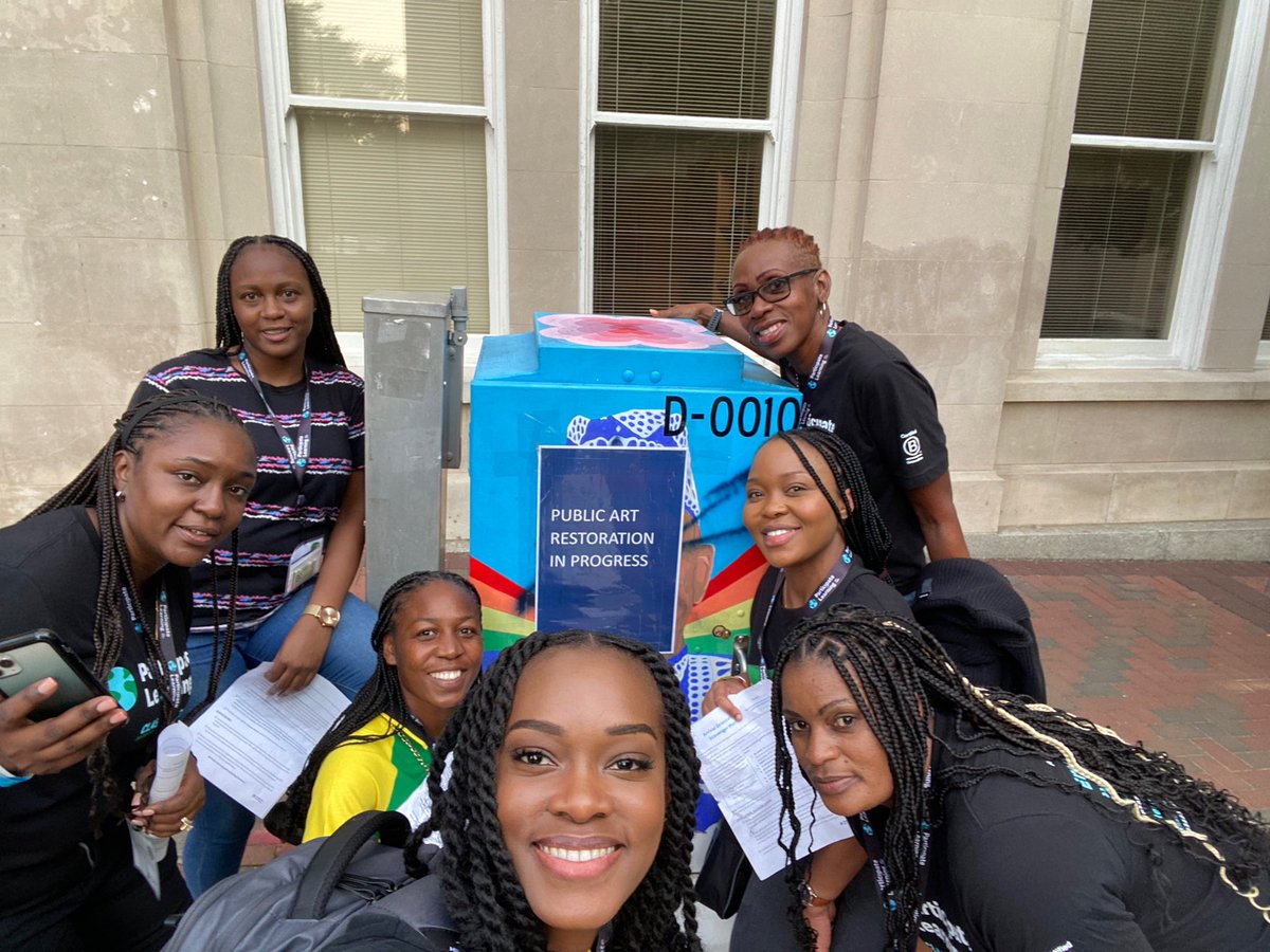 MLeeCain's tweet photo. Team #19 This is a painted electrical box! How cool! @ParticipateLrng #UnitingOurWorld #PLOrientation2023 https://t.co/72tjhSFxn3
