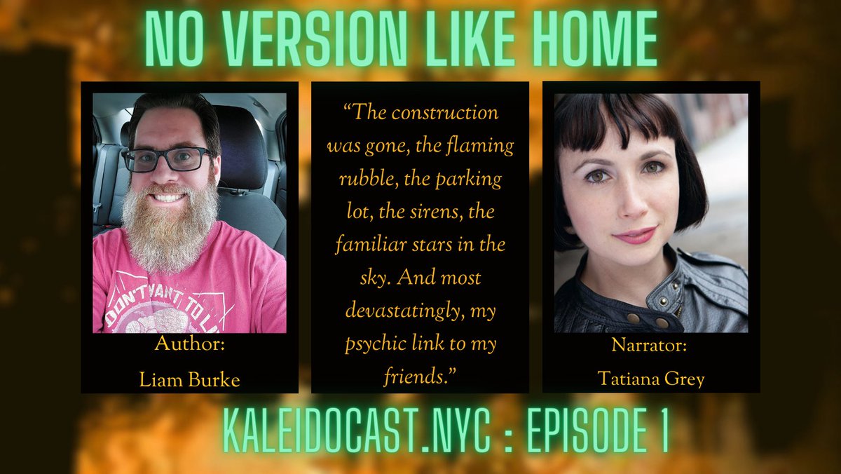 Kaleidocast Season 4 is live! kaleidocast.nyc is the Brooklyn Speculative Fiction Writers' homegrown, pro-paying podcast, telling spec-fic stories that reflect life in the City and all that entails, from the best writers in the world and brand-new Brooklyn-based talents.