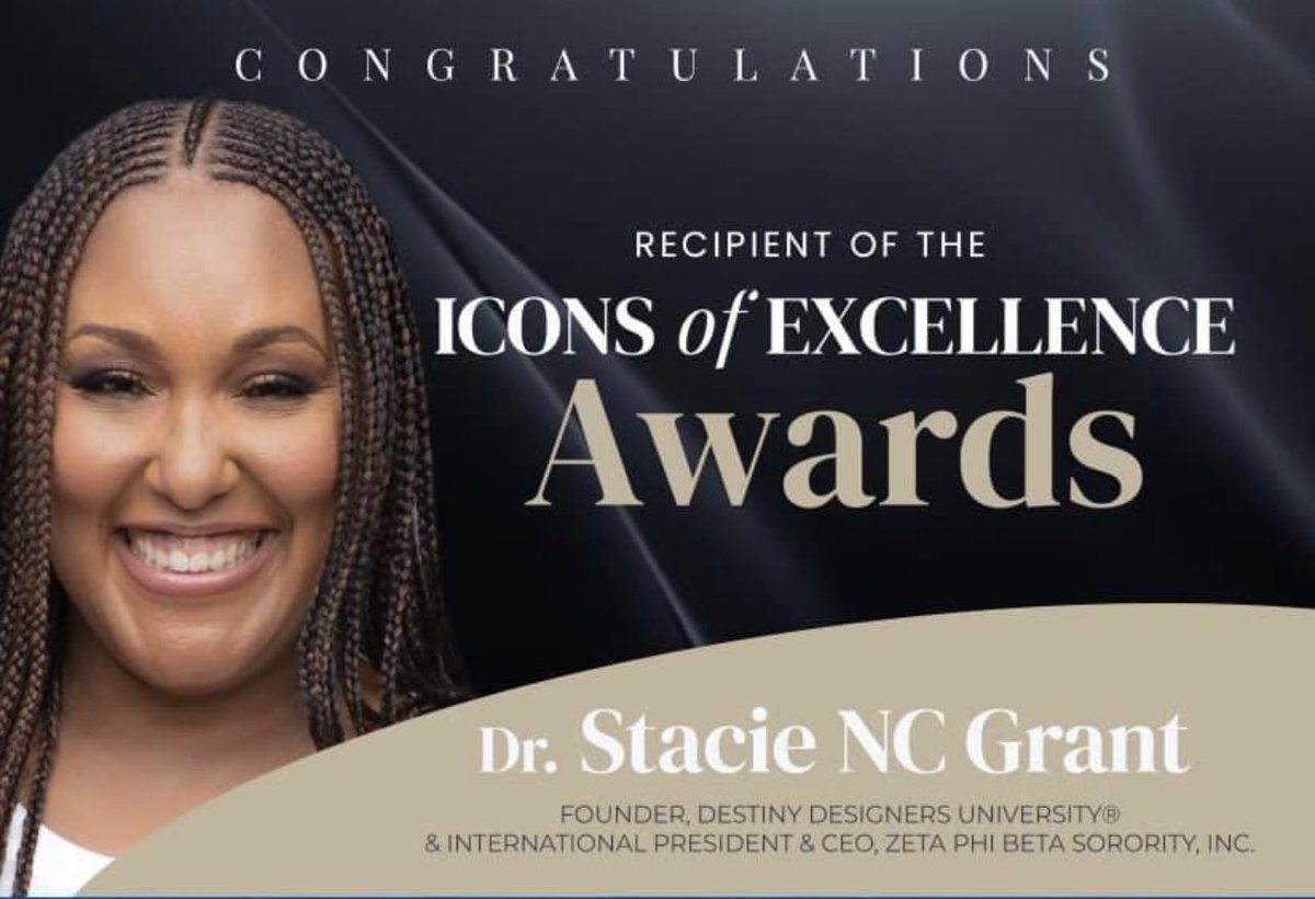Congratulations to one of our very own #GQLink Stacie NC Grant on being the 2023 RECIPIENT OF THE ICONS of EXCELLENCE
Awards. Stacie you continue to make us proud in Friendship and Service. 💚🤍

#LinksLevelingUp #GreaterQueensLinks #EALinks #linksinc