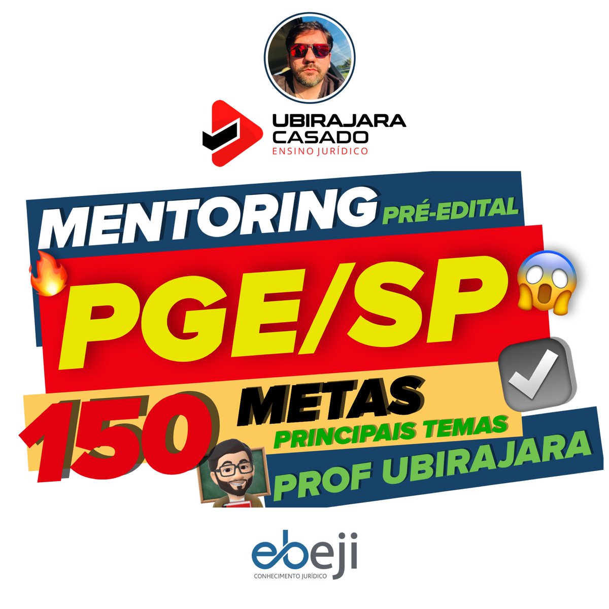 🔴🔴🔴 LANÇAMENTO 🚀🚀🚀
😱 A MAIOR PREPARAÇÃO PRÉ-EDITAL PARA A PGE/SP que você vai ver!
☑️ 150 METAS
🧐 MATERIAL DOS ASSUNTOS ABORDADOS NA META + LEGISLAÇÃO + JURISPRUDÊNCIA
ebeji.com.br/mentoring/ment…