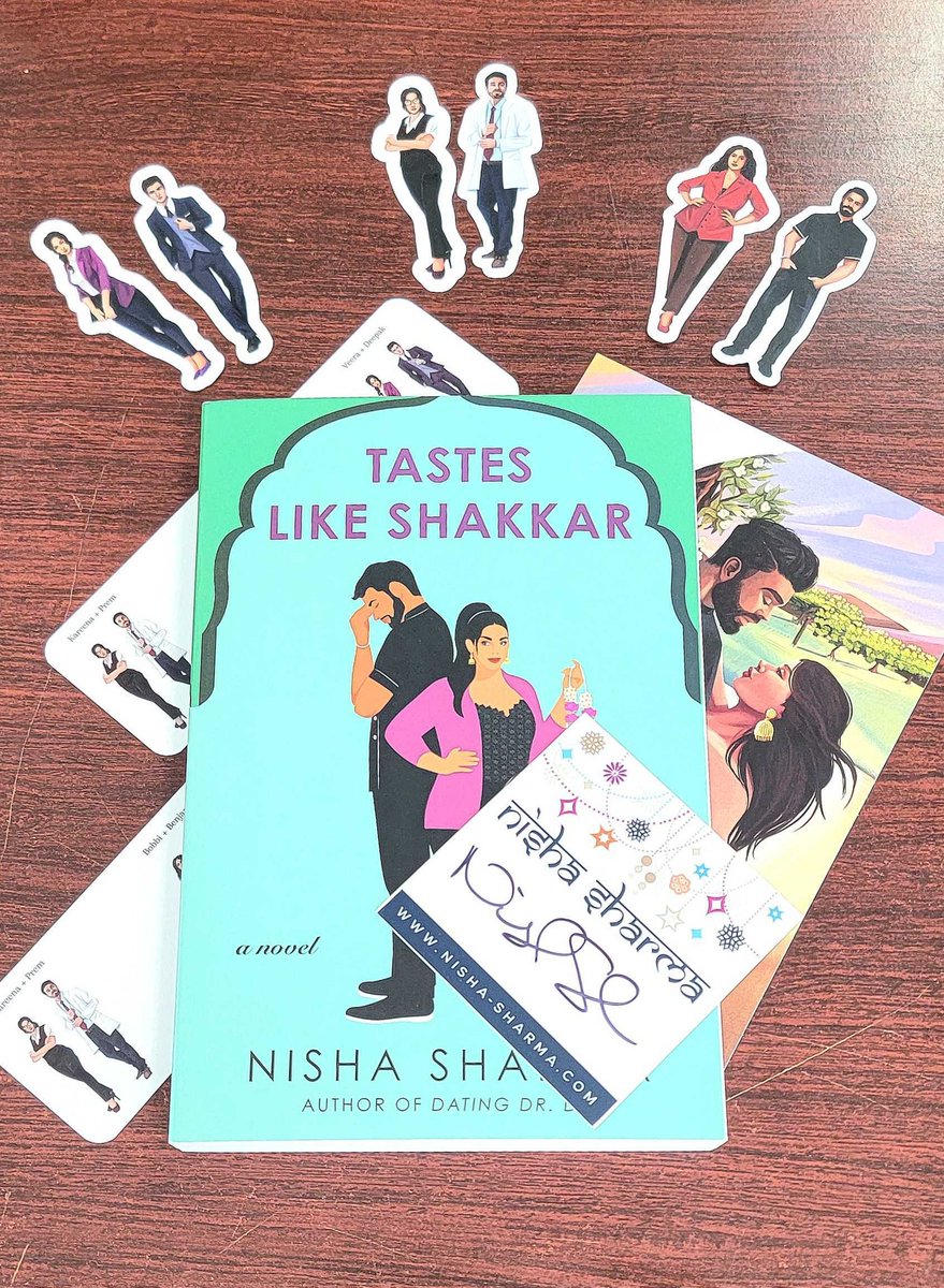 Happy release day to @Nishawrites and Tastes Like Shakkar! Anyone who buys Tastes Like Shakkar from us will receive all these goodies shown in the first photograph. Shipping is free (as long as you're in the United States)! #shoplocal #readromance #DecaturGA