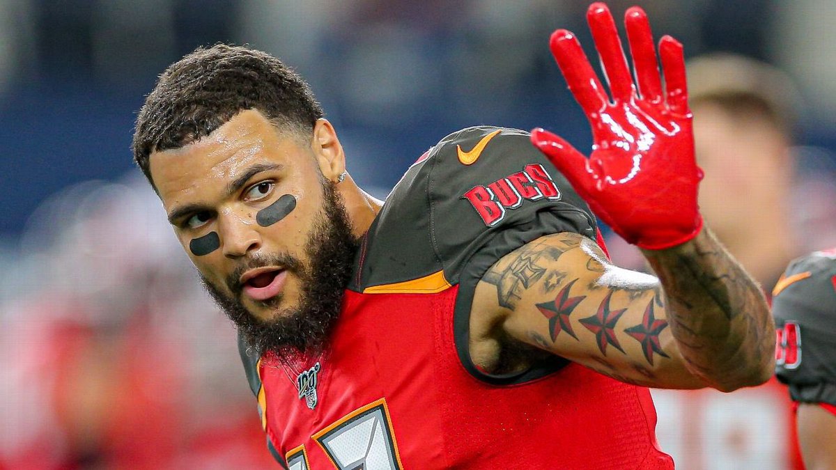 jasrifootball's tweet photo. 𝗧𝗥𝗘𝗡𝗗𝗜𝗡𝗚: #Buccaneers star WR Mike Evans says “I’ll take myself over anybody” when talking about the best WRs, per @JFowlerESPN 

He says he might be the most double-teamed WR in the NFL — or Davante Adams.

“There's only 5-10 guys in history who have done what I've done."

9 straight 1,000 yard seasons doesn’t lie. 

Where does Evans rank currently in the NFL — and all time? @MikeEvans13_ 

https://t.co/VfQRlE4BeK