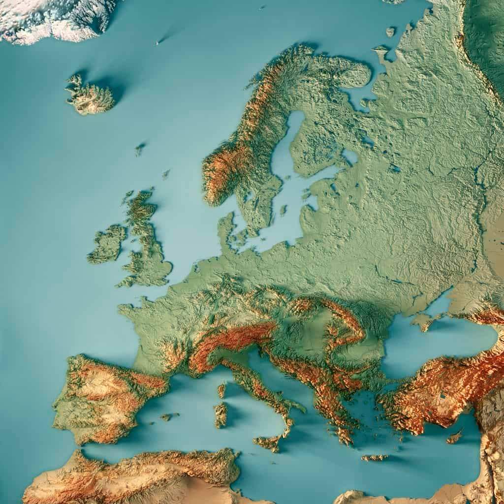 Santiagodelalam's tweet photo. Con este mapa de #EPICMAPS @Locati0ns queda claro porque #España es el país más montañoso en extensión de #Europa .También porque esta particular orografía le confirió la mayor de sus riquezas,su #Biodiversidad🌷.Con ella su diversidad #Cultural , #Linguística , #Gastronómica 😍 https://t.co/btlXPoPAuA