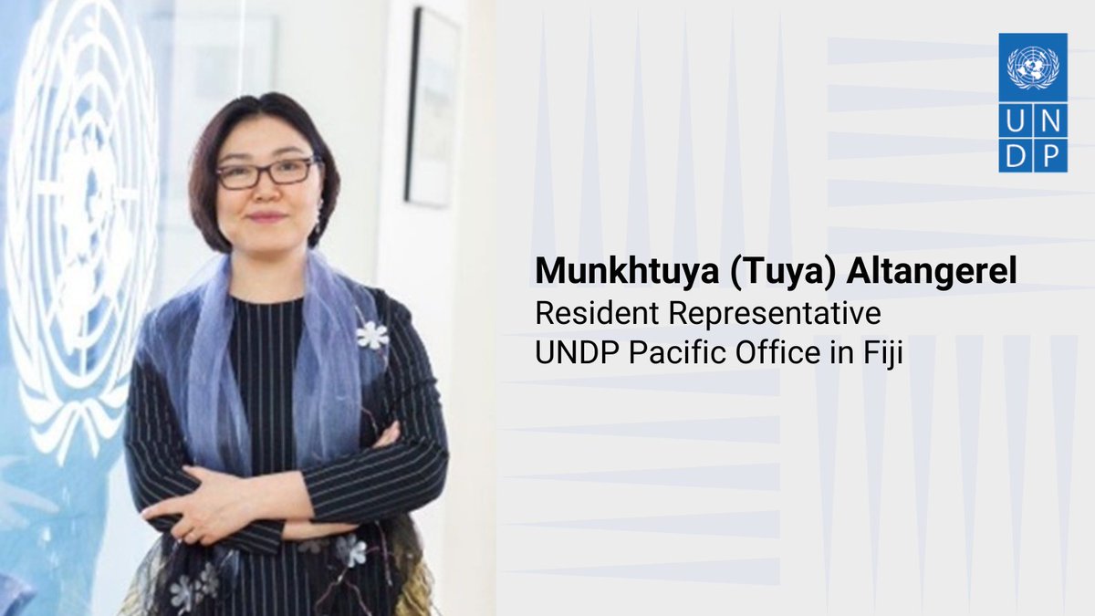 UNDP_Pacific's tweet photo. 📣 @UNDP_Pacific welcomes @TuyaLive as its new Resident Representative. With vast international development experience, she'll drive transformative change &amp; champion gender equality across 10 Pacific countries. #SustainableDevelopment #GenderEquality 
➡️ https://t.co/mOxLAA5gn9 https://t.co/0NZBGdRwp6