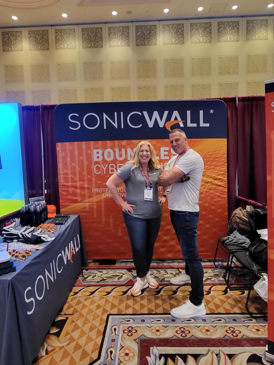 SonicWall's tweet photo. The SonicWall team can't wait to connect with our partners at #ChannelCon 2023. Stop by booth #719 to chat with our #cybersecurity experts, discover our #BoundlessCybersecurity portfolio, unlock new opportunities for your business growth & get the chance to win some prizes! https://t.co/FqEMz1nbMK