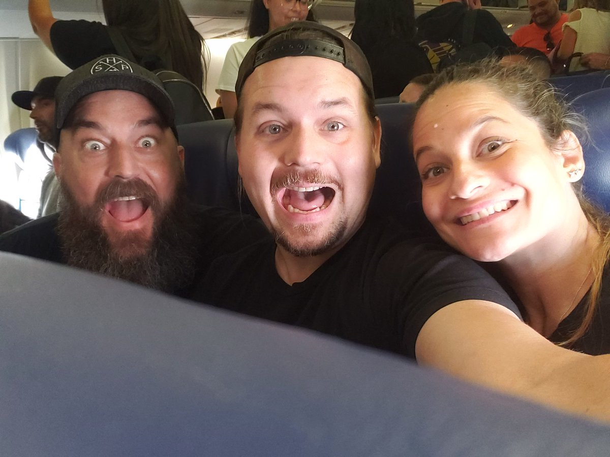 azerold1's tweet photo. On the plane with @DianaRes3 and @Strength24 en route to #GenCon2023!
Indianapolis we will be in you soon!........ phrasing.
#ttrpgs #gametime #conventionfun https://t.co/wF5ouWRx5t