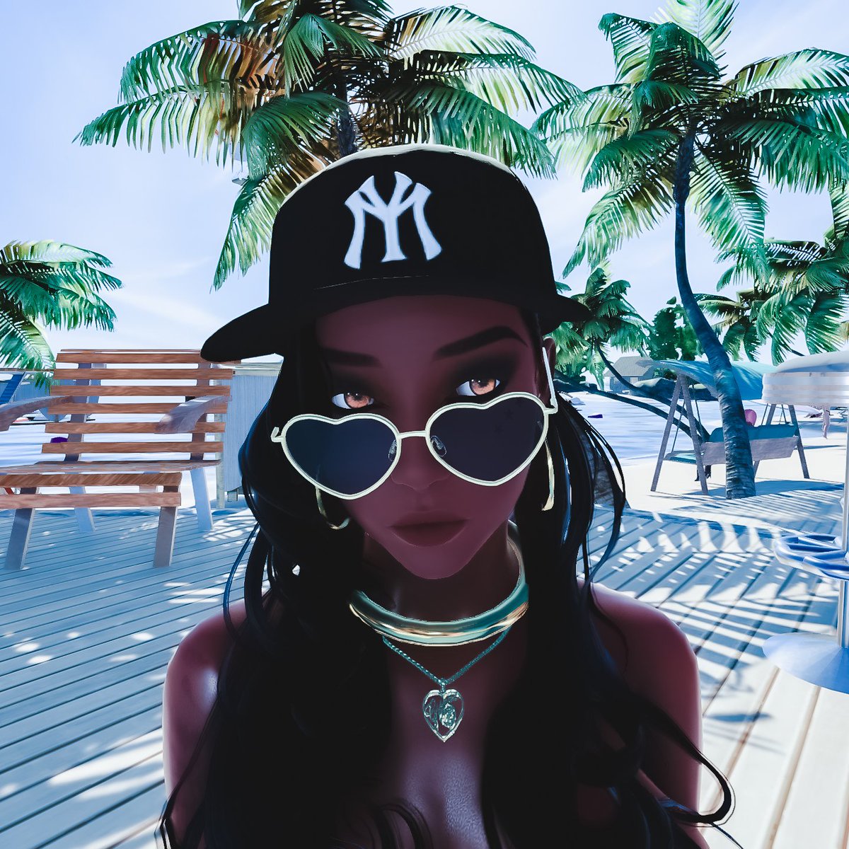 Airen_3DX's tweet photo. By the pool...just music and chilling.  #3dxchat #VirtualPhotography https://t.co/8LRRc11m0O