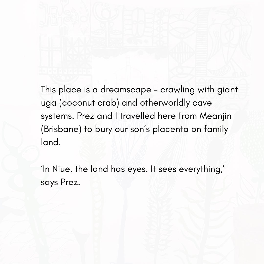 LisaViliamuJ's tweet photo. The land has eyes but does she recognise me? I wrote this when planting our son’s placenta in Niue. https://t.co/MMY3f9b5tG