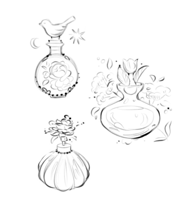 perfume bottle studies