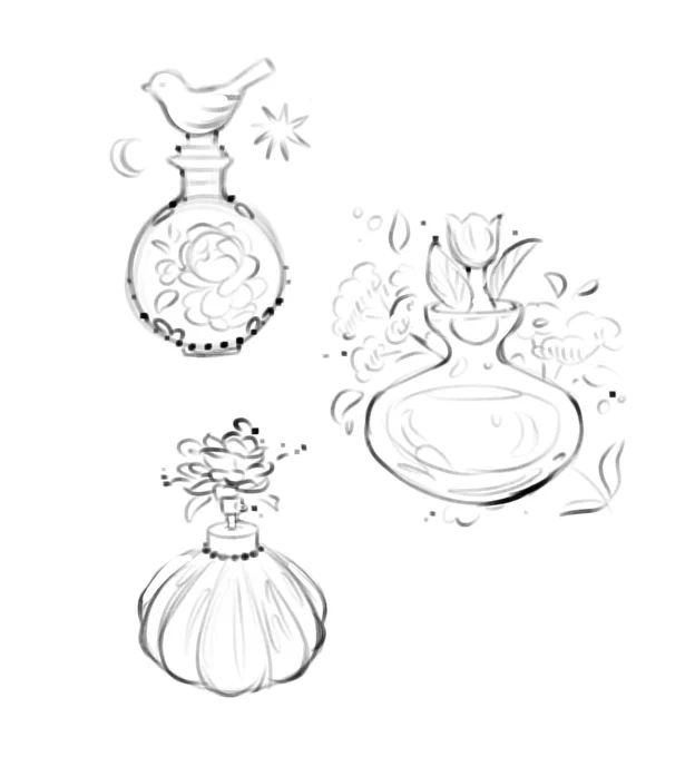 perfume bottle studies
