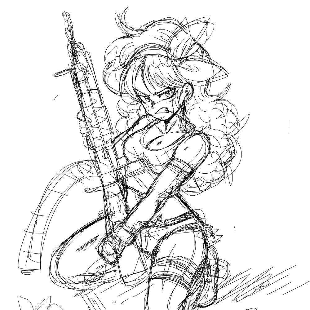 some more old sketches that i never finished  dragon ball edition