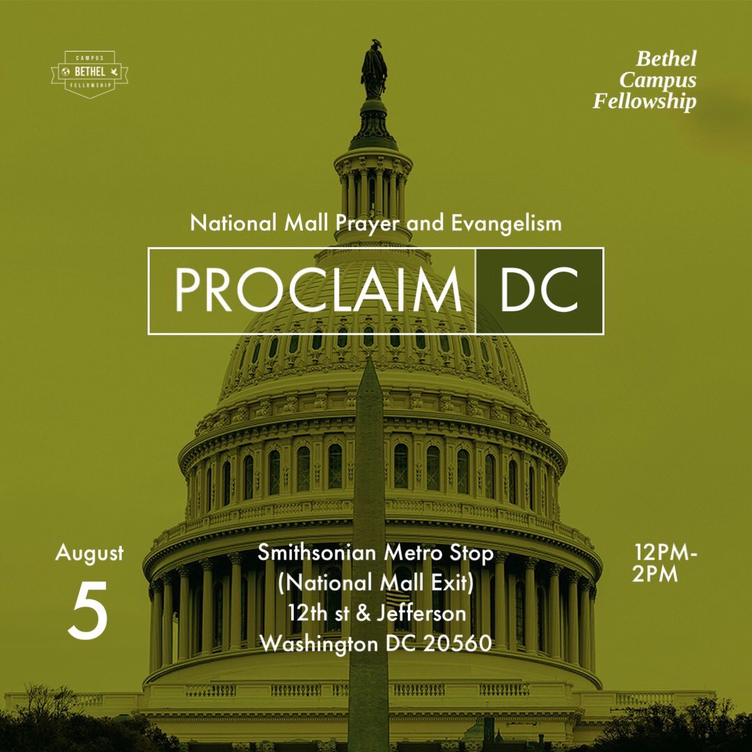 BCFspeak's tweet photo. 🔥🔥Proclaim Evangelism is happening on the National Mall THIS SATURDAY @ 12pm!! 

God has been doing great things thus far! Let’s come out and Proclaim the name of Jesus Christ!🔥🔥 https://t.co/9BMk2hJgzR