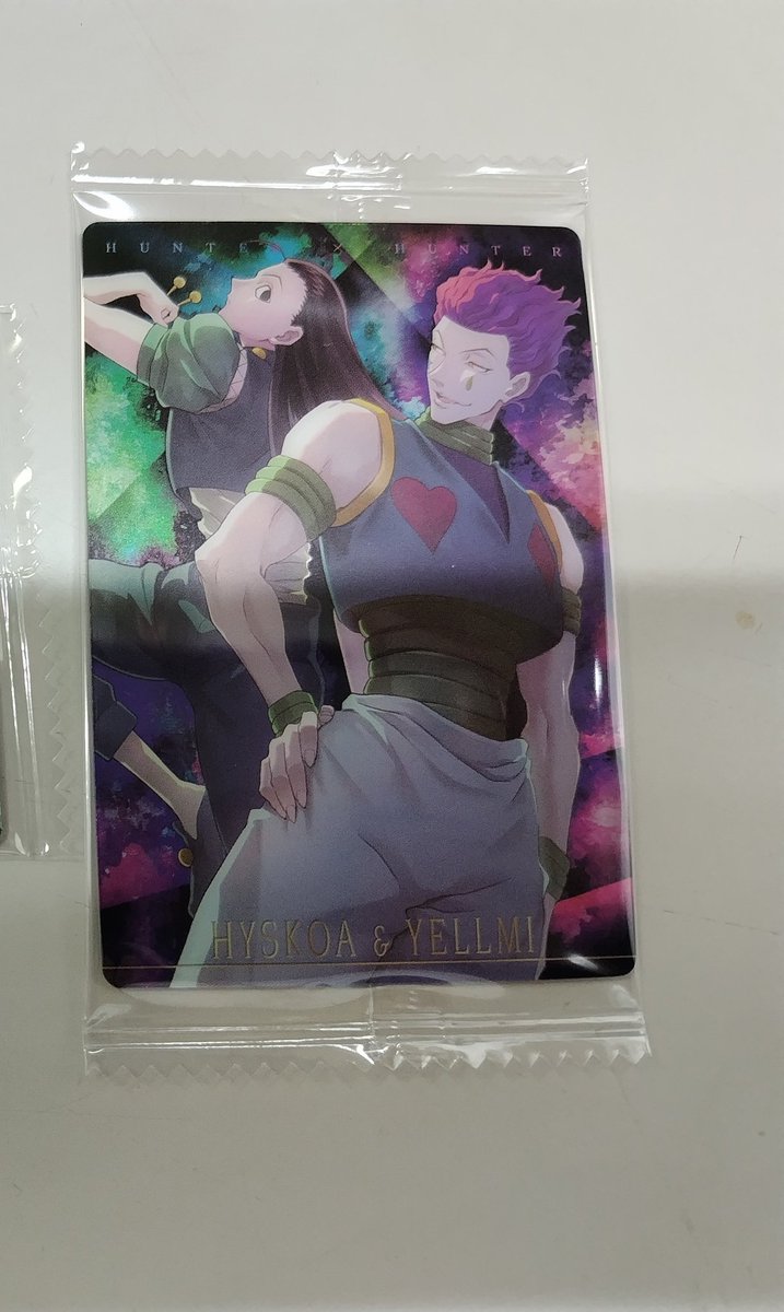 ouka69rouge's tweet photo. 【交換】HUNTER×HUNTER　イタジャガ

譲)R:ヒソカ&amp;イルミ

求)N:クロロ

大阪手渡しか郵送
レアランク違いの為、複数提供等の好条件の方優先
出先の為、IDなし写真になります。
初回プロカ必読
宜しくお願い致します。 https://t.co/iUTLCmeTfz