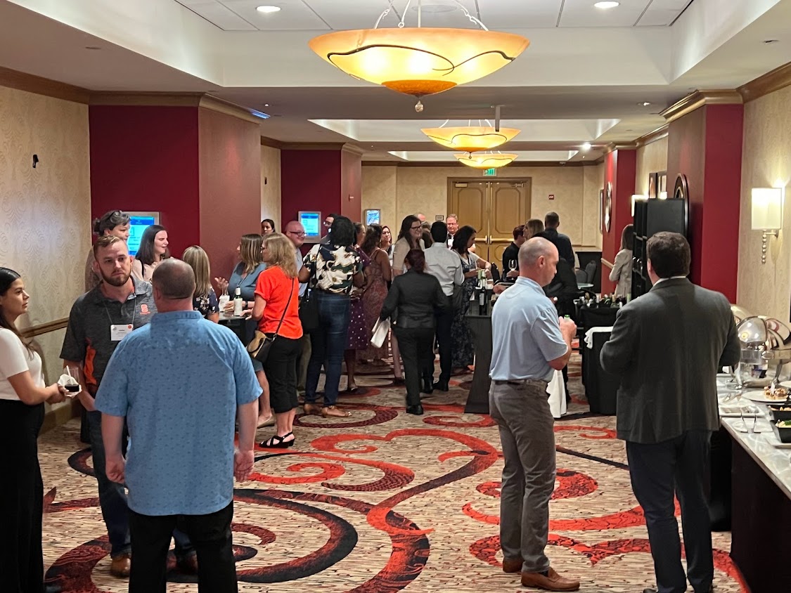 nasbp's tweet photo. Today the #NASBPSuretySchool kicked off its first Commercial Surety Level II School with a welcome reception. Level II is a 3-day training experience. Welcome CSSL2 students! #SuretyRocks #Allin4NASBP #Allin4Surety #NASBP #BeGuaranteedToSucceed https://t.co/lgwzyUwAqb