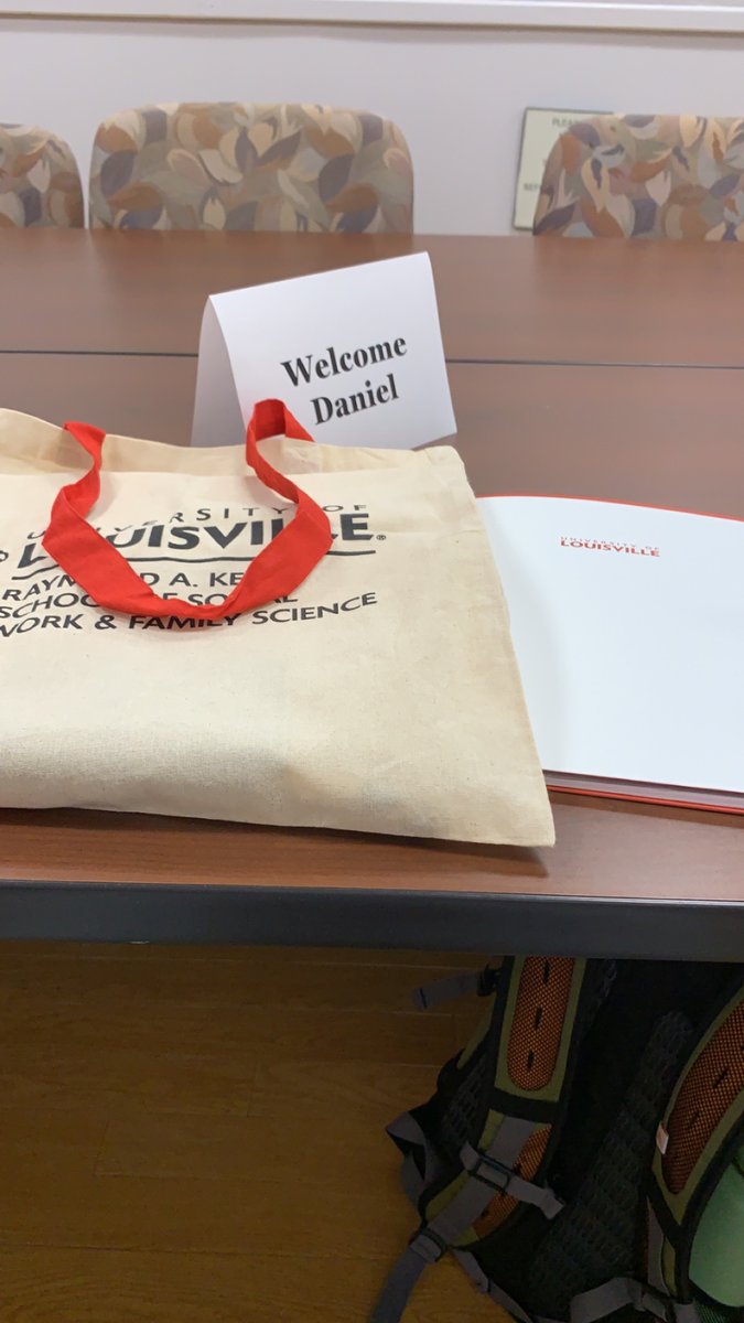 It feels so surreal being here for the <a href="/uofl/">University of Louisville</a> <a href="/KentSSW/">UofL Kent School of Social Work and Family Science</a> PhD orientation! Thank you to my amazing mentors Jane Ellery, Samuel Opoku, Susan Hyatt, <a href="/ProstStephanie/">Dr. SG Prost</a>, and everyone who has helped me get here!