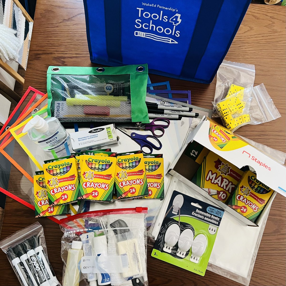 Thank you so much <a href="/wakeedpa/">WakeEd PARTNERSHIP</a> for the tools 4 schools shopping today! And thank you to all of the sponsors who make this free shopping experience possible for teachers in our area! 🖍️✏️🖌️📚🎨🖇️❤️