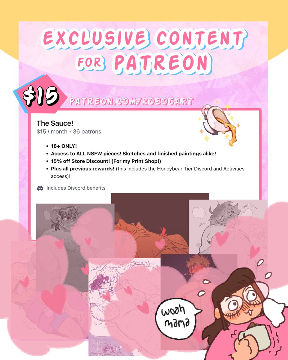 ✨ Hey it's a new month!! ✨ And if you enjoy my work and have a couple dollars to spare and want to see all the artwork I haven't posted here - consider becoming a patron! 💖 Support a queer artist today! Boosts appreciated! 🙏💖