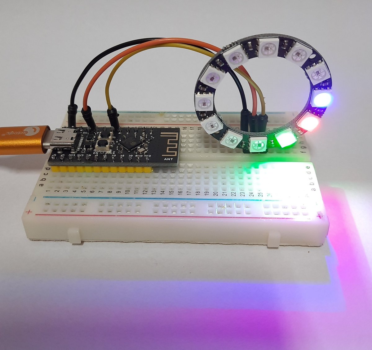 DQSoft's tweet image. #ESP32C3 #ledrgb #MicroPython
