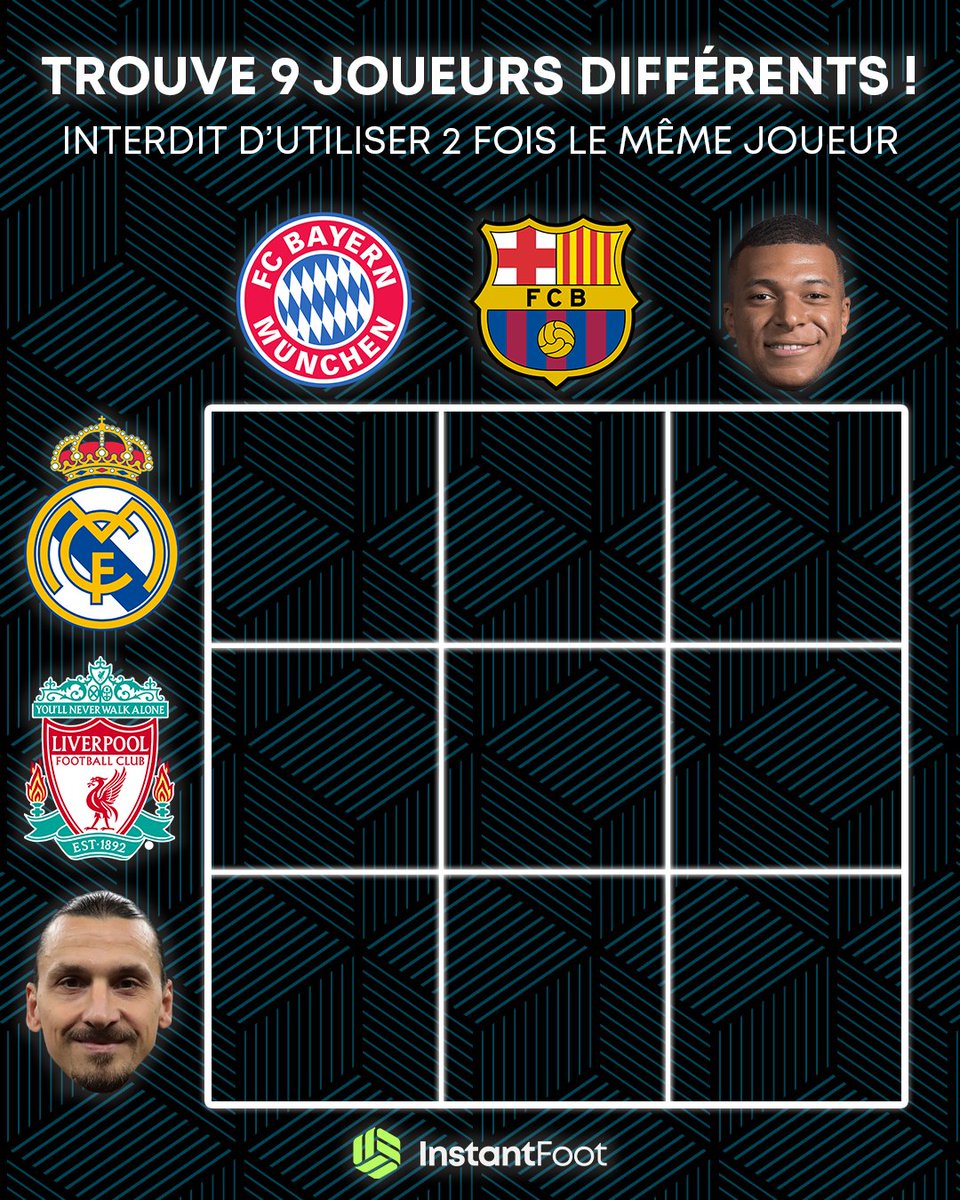 lnstantFoot's tweet photo. À vous de jouer ! 👀 https://t.co/7KCBpGSVnO
