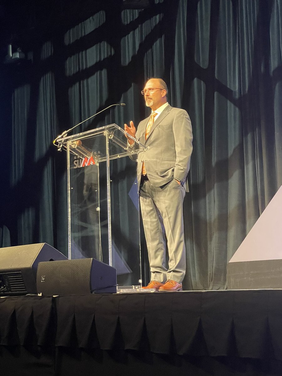 okcareertech's tweet photo. Welcome @okacte president, Ricky Wilkinson, as he gives his farewell. #OKSummit23 https://t.co/OHYWMkZQzx