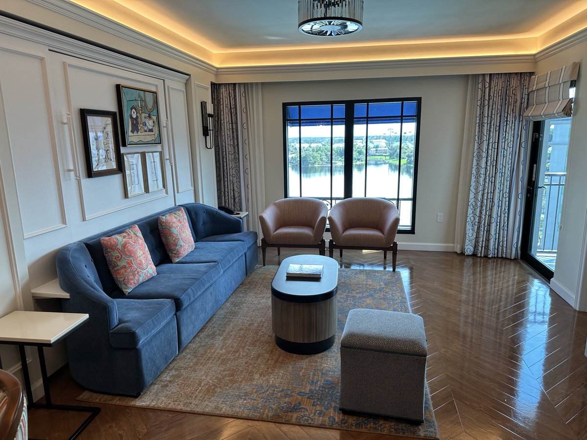 thrillgeek's tweet photo. Good afternoon from Disney’s Riviera Resort! We are being #hosted by Disney Vacation Club as honorary DVC Members! Here’s a look at our room, which is a 1 bedroom villa. #ThatMagicFeeling https://t.co/PL4DLCF2gT