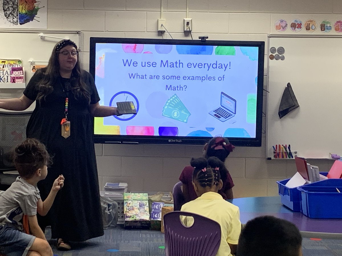Morgan Williams <a href="/PorterElem/">Porter Elementary</a> wants her students to know that they use math everyday. <a href="/BibbSchools/">Bibb County Schools</a> <a href="/GaDOEMath/">GaDOEMath</a> #built4bibb #inspired2inspire #iteachmath #firstdayofschool2023