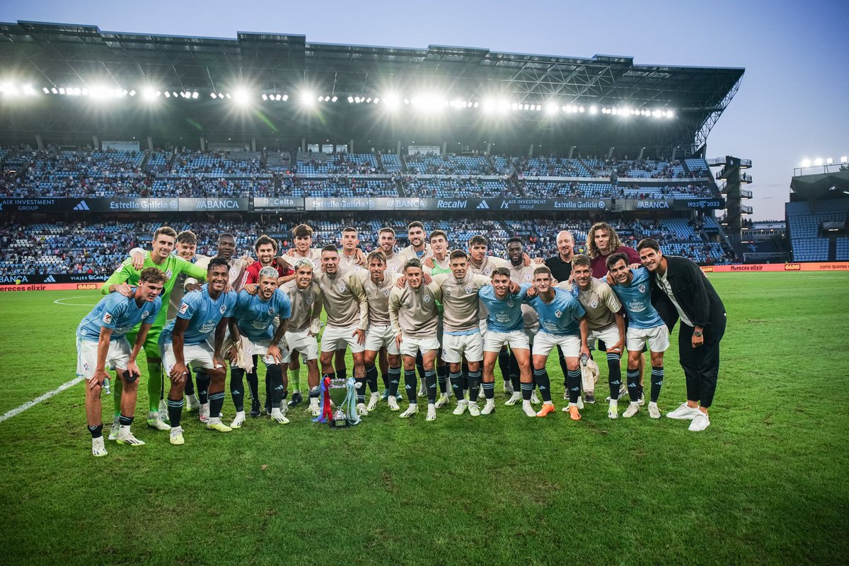 Trofeo Memorial Quinocho 2023. 🏆 First match at the Estadio de Balaídos with @RCCelta , winning 1-0. 🏟️