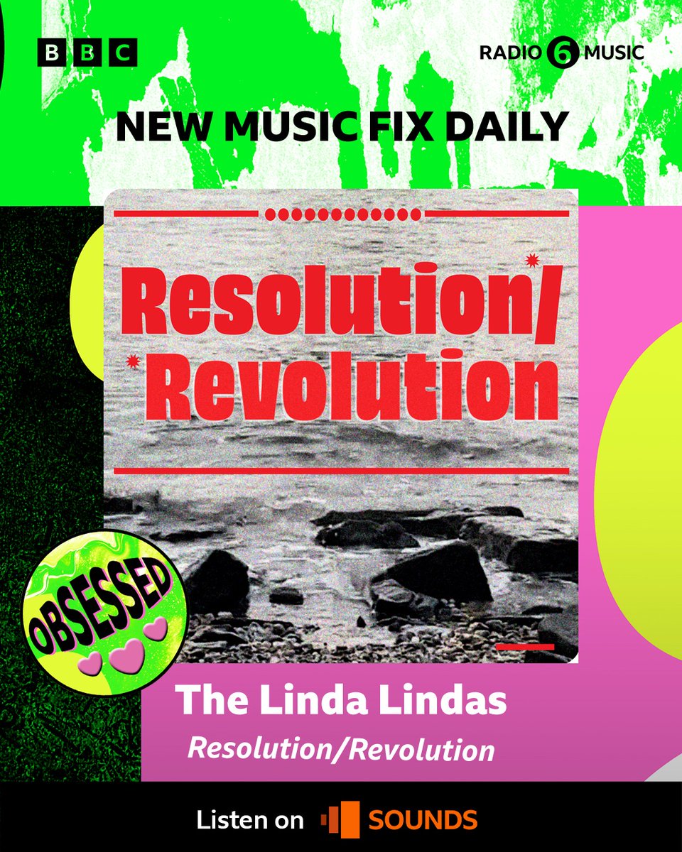 Thanks for being 'Obsessed' with Resolution/Revolution @BBC6Music @tom_ravenscroft @djdebgrant and playing it on New Music Fix Daily!