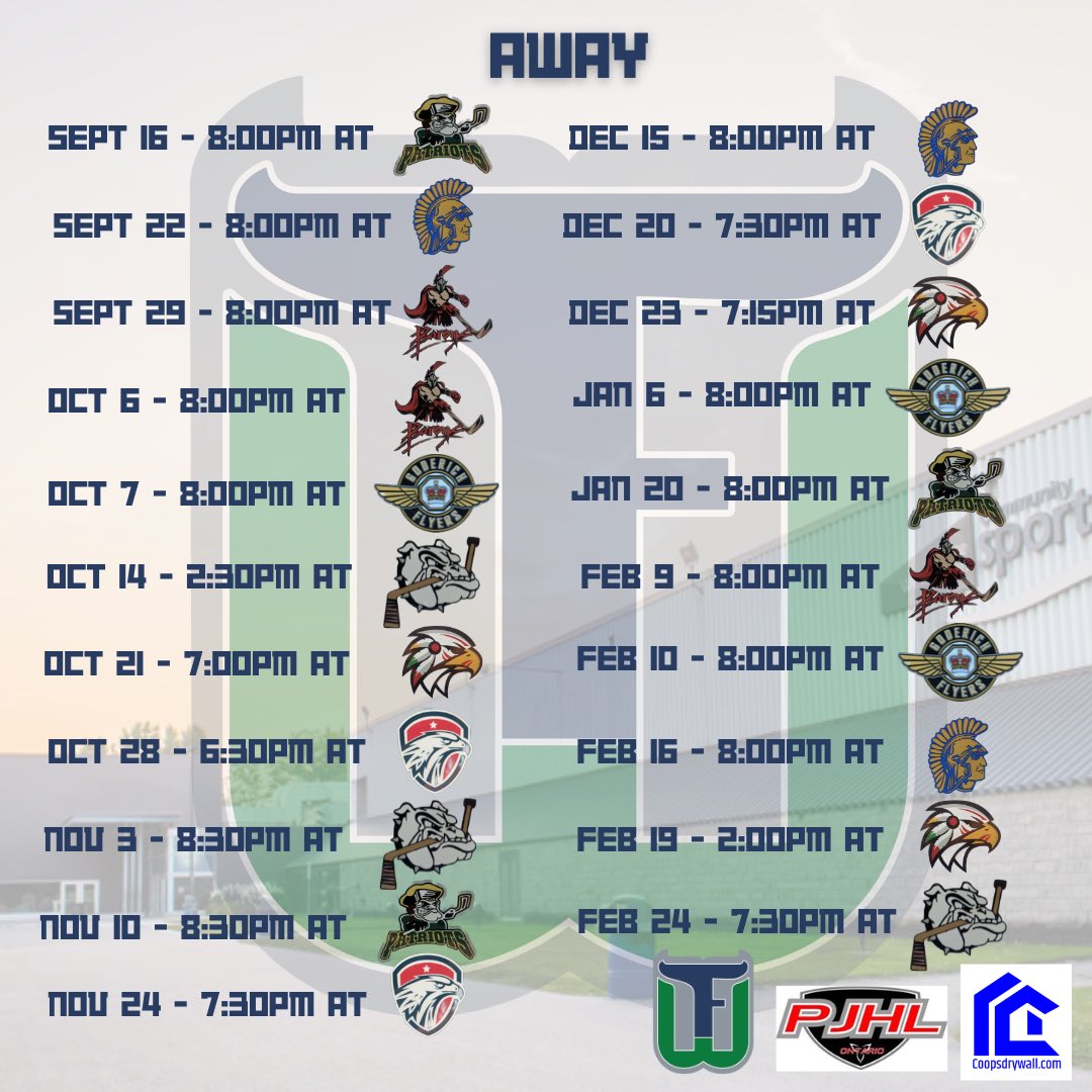 FergusWhalers's tweet photo. The 2023-2024 schedule has been released!  We battle each team in the conference 6 times!   

Join us on the road September 16th as we play our 1st Game in Whaler Franchise History.  September 17th is the date we have all had circled for a while - HOME OPENER!

#HailToTheWhale https://t.co/paW5Np8ISm