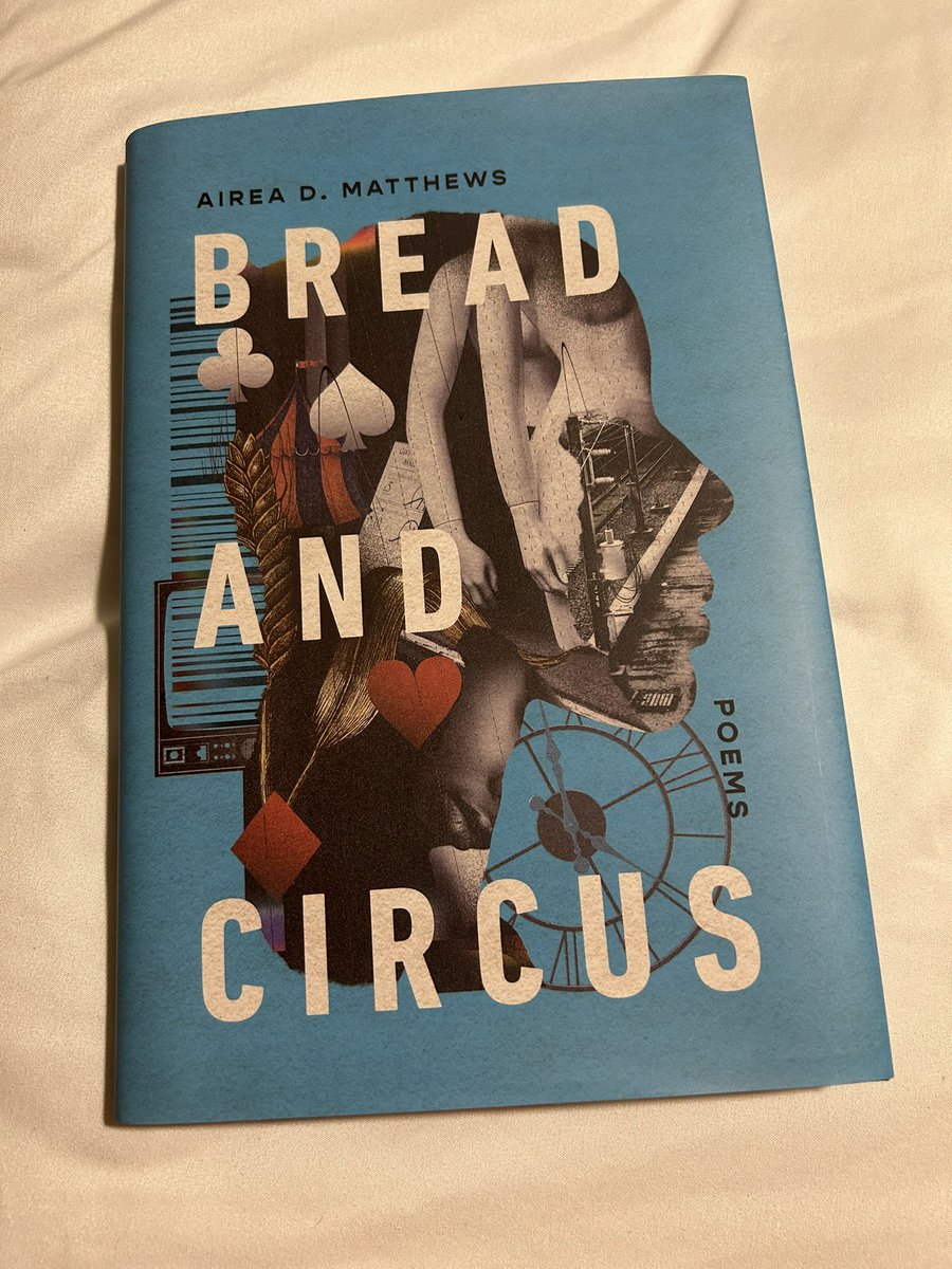 Nic_Sealey's tweet image. 1/31: BREAD AND CIRCUS by Airea D. Matthews

From “Ars Poetica, 2021:”

“I lived / a question.”

#TheSealeyChallenge
#TheSealeyChallenge2023

PS: I’m traveling this month and brought with me only a handful of books, so will participate as much as my short stack allows! 😭