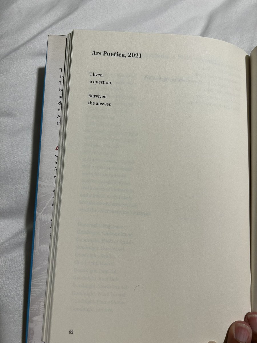 Nic_Sealey's tweet image. 1/31: BREAD AND CIRCUS by Airea D. Matthews

From “Ars Poetica, 2021:”

“I lived / a question.”

#TheSealeyChallenge
#TheSealeyChallenge2023

PS: I’m traveling this month and brought with me only a handful of books, so will participate as much as my short stack allows! 😭