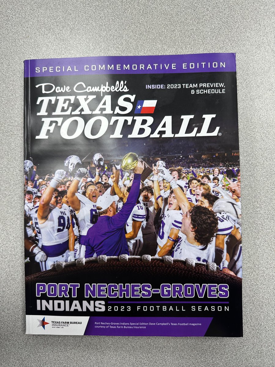 PNGHSFootball's tweet photo. Thank you @TexasFarmBureau for the lunch and commemorative Dave Campbells Magazines https://t.co/Qz00jON470