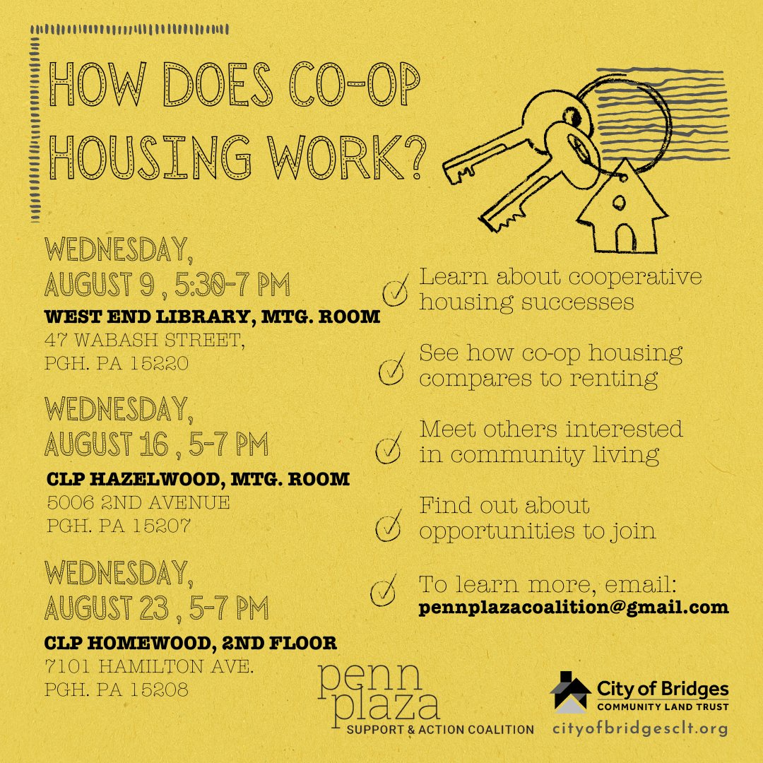 citybridgesclt's tweet image. Want to a better idea of what a housing co-op is and how it works? There are tons of opportunities throughout this month!  Can&apos;t make it but still want to learn more? Email pennplazacoalition@gmail.com #CommunityLedAffordableHousing #CommunityNotCorporations
#FightDisplacement