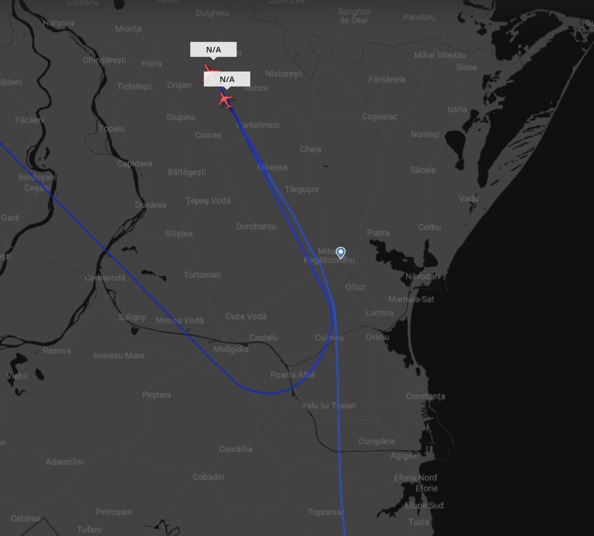 TheSnoopySnoop's tweet photo. Some AAR over eastern Romania
KC-135 #AE014C 63-8025 airborne from Spangdahlem possibly as #BART20 taking the lead on a thirsty P-8A Poseidon #AE67CA airborne from Souda Bay
#avgeek #planespotting https://t.co/iyevqV4MbS