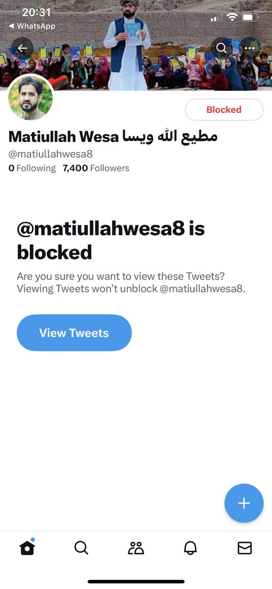 Anyone who follows me, please report and block this account. It is spreading false news about Matiullah Wesa 

@SR_Afghanistan @AbdullahAzada @ZiauddinY @YaghubiZarifa @ObaidullaBaheer