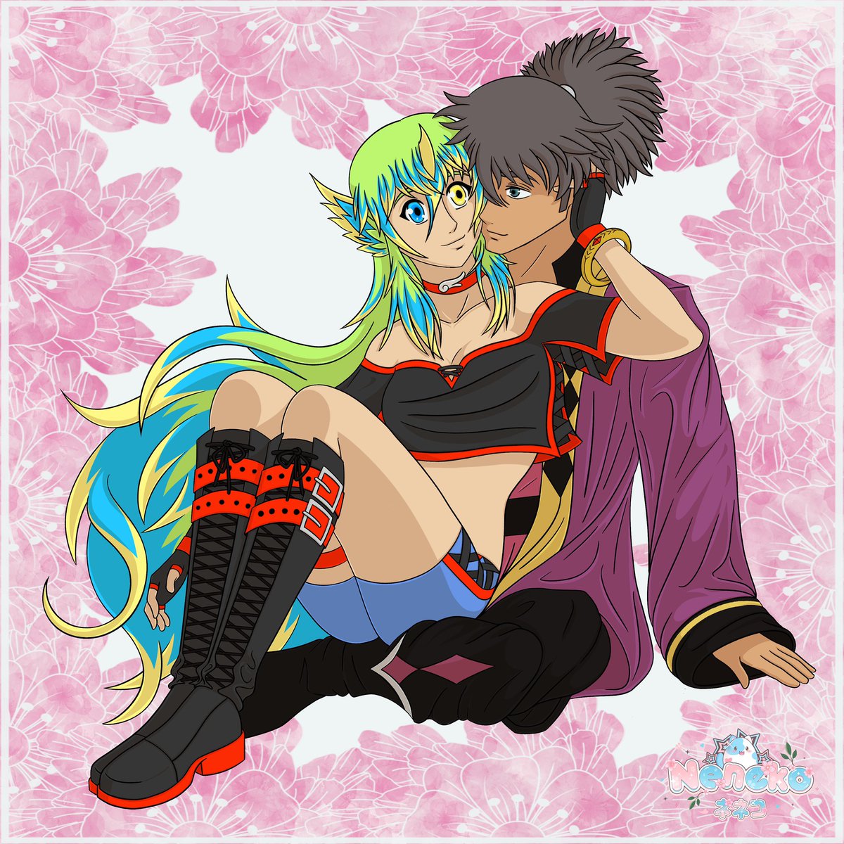 Raven &amp; Alioth, she has been my ToV OC since 2009, and this is my one and only ship. In these 14 years there has not been a single day without me thinking about the two of them, even though this is the first time I decide to show them online. #vesperiaweek #vespshipweek2023