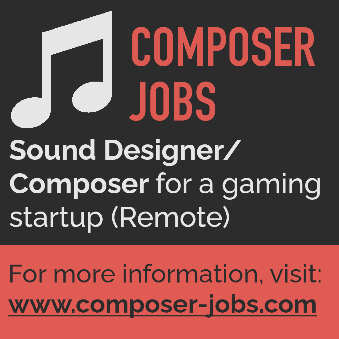 ComposerJobs's tweet photo. Looking for a Sound Designer/Composer!

See https://t.co/rXzDbUDmMm for more information.

#ComposerJobs #Composer #ComposingJobs #MusicComposingJobs #MusicComposerJobs #MusicComposing #MusicComposer #SoundDesignerJobs #SoundDesigner #Jobs #SoundDesignJobs #SoundDesigningJobs https://t.co/PZJtlkWSKI