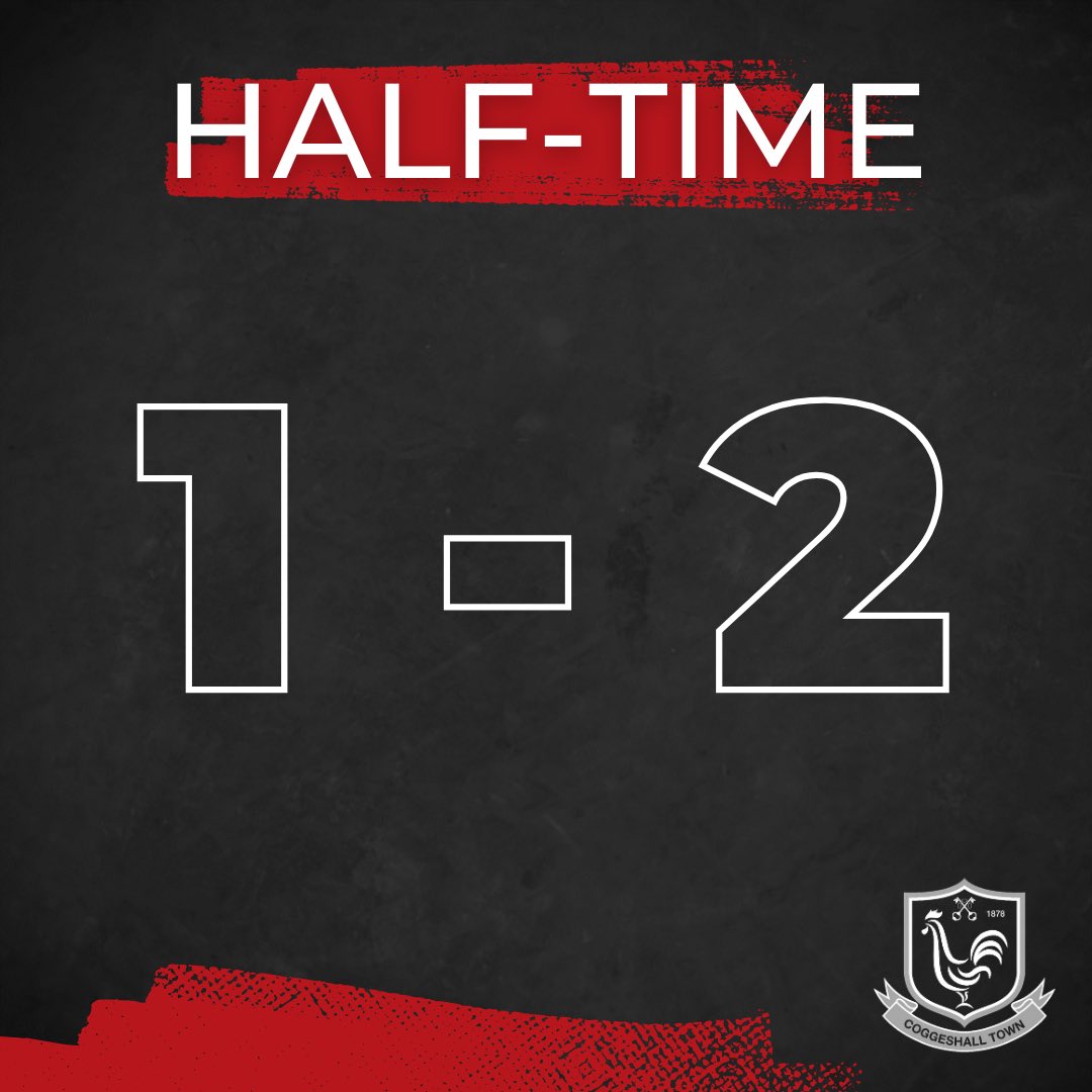 CoggeshallTown's tweet photo. We’re down at the break despite a late finish from Boyejo - we’ve got work to do 🛠️

#COGTAK https://t.co/82Q2UpFrUO