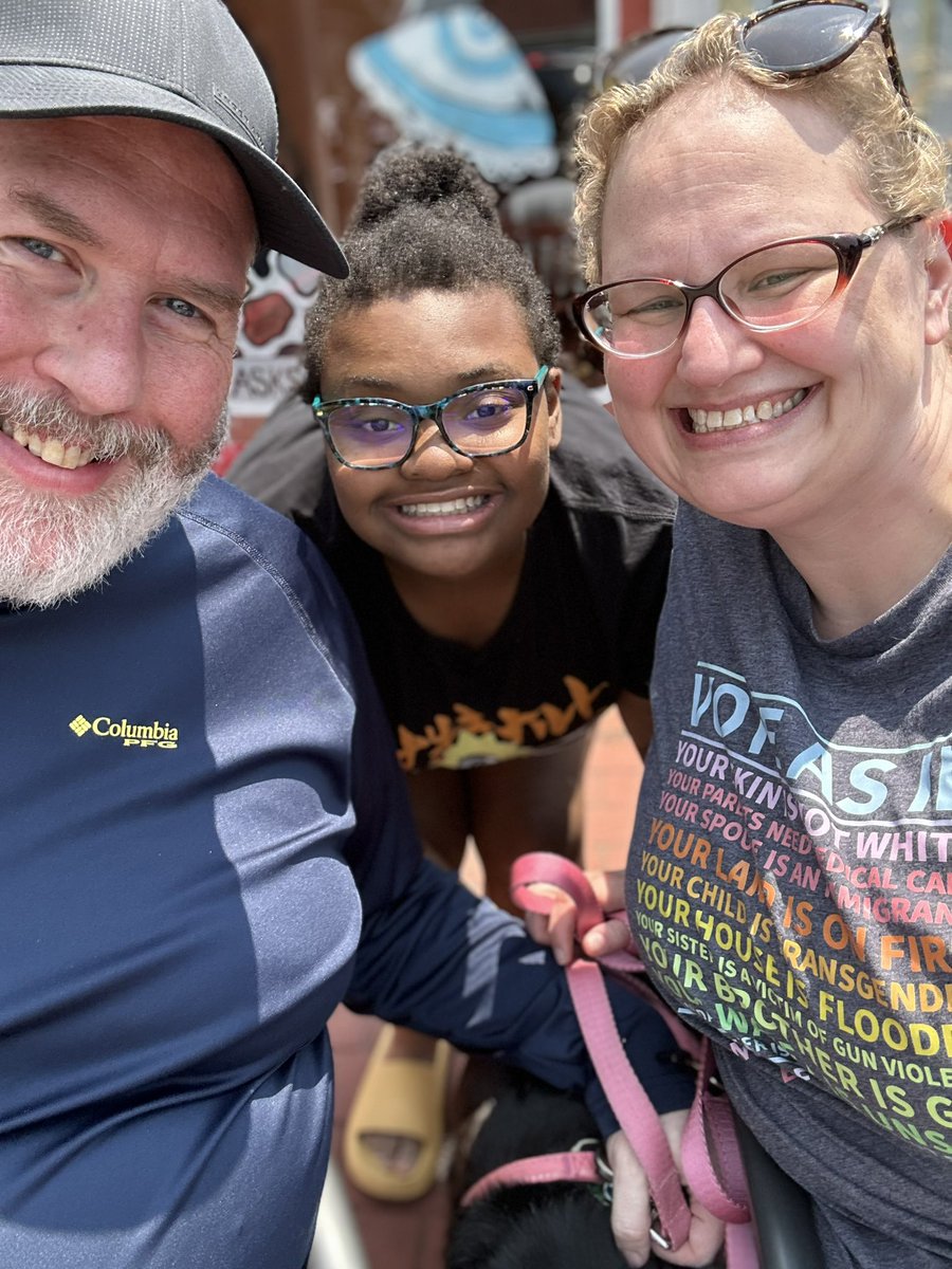 ProfWBBarnes's tweet photo. @KChenoweth I didn’t know you were adopted!!! Our family is an adoptive family as well. Even though I am no longer married to my girl’s father, we make a point to have ice cream together each year to celebrate. No matter the journey, we will ALWAYS be family! We call it Forever Family Day! https://t.co/M2pGWbbbSN
